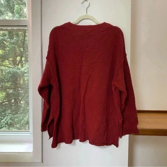 NWT Free People Hailee Sweater Set Two Piece Matching Pants in Red FP Beach - Picture 8 of 12